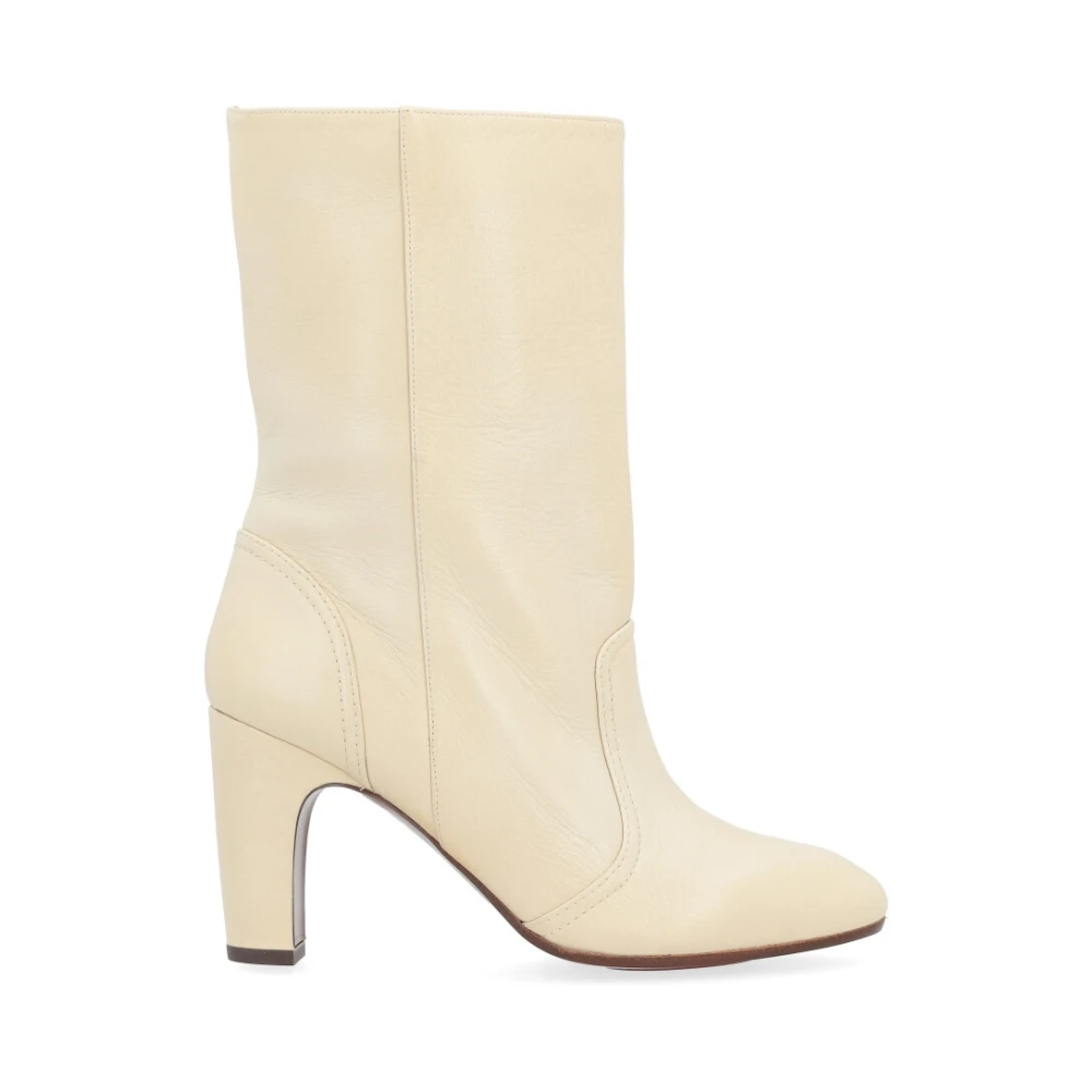 Chie Mihara Ivoorleren Enkellaars Eyta Beige Dames