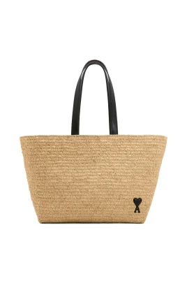 De Coeur Raffia Tote Bag