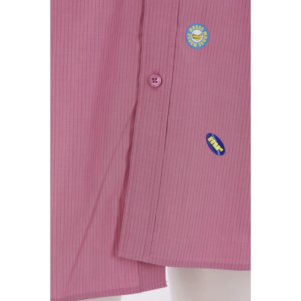 Martine Rose Oversized korte mouwen overhemd Purple Heren