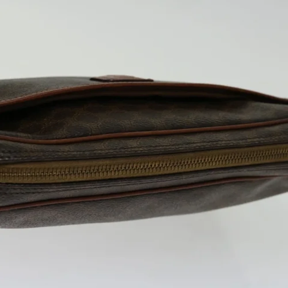 Celine Vintage Pre-owned Leather clutches Brown Dames