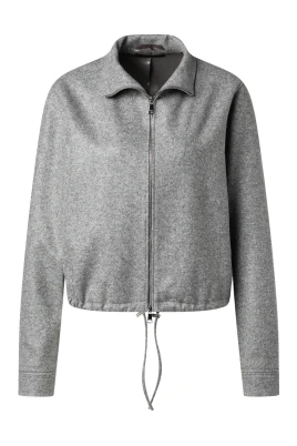 Wool Jersey Zip Jacket