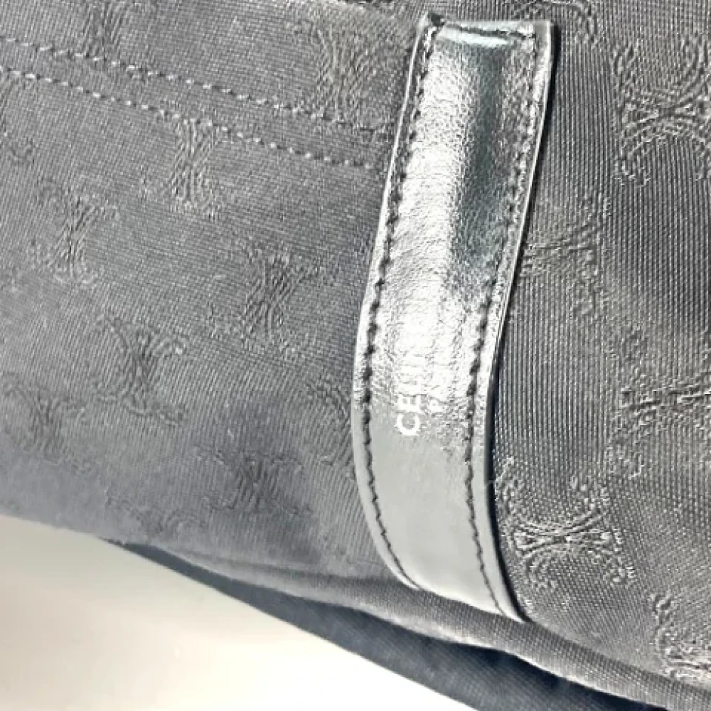 Celine Vintage Pre-owned Canvas shoulder-bags Black Dames