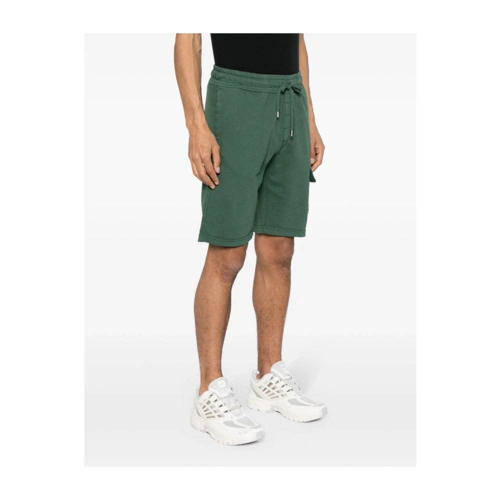 C.P. Company Groene Shorts met Iconische Lens Detail Green Heren