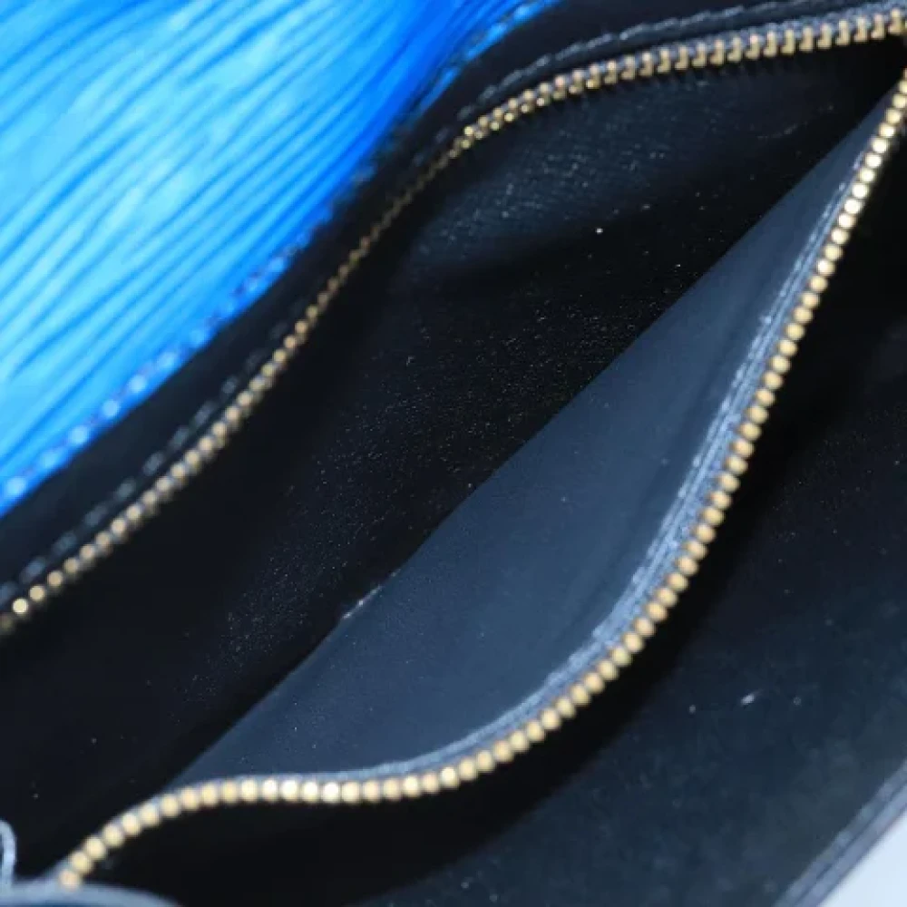 Louis Vuitton Vintage Pre-owned Leather clutches Blue Dames
