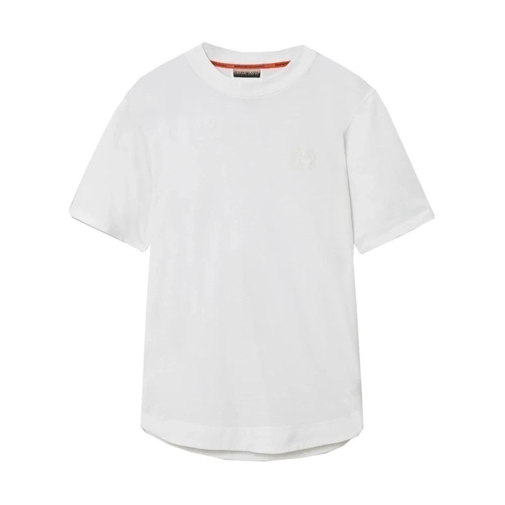 Napapijri Korte mouw T-shirt Bright White Heren