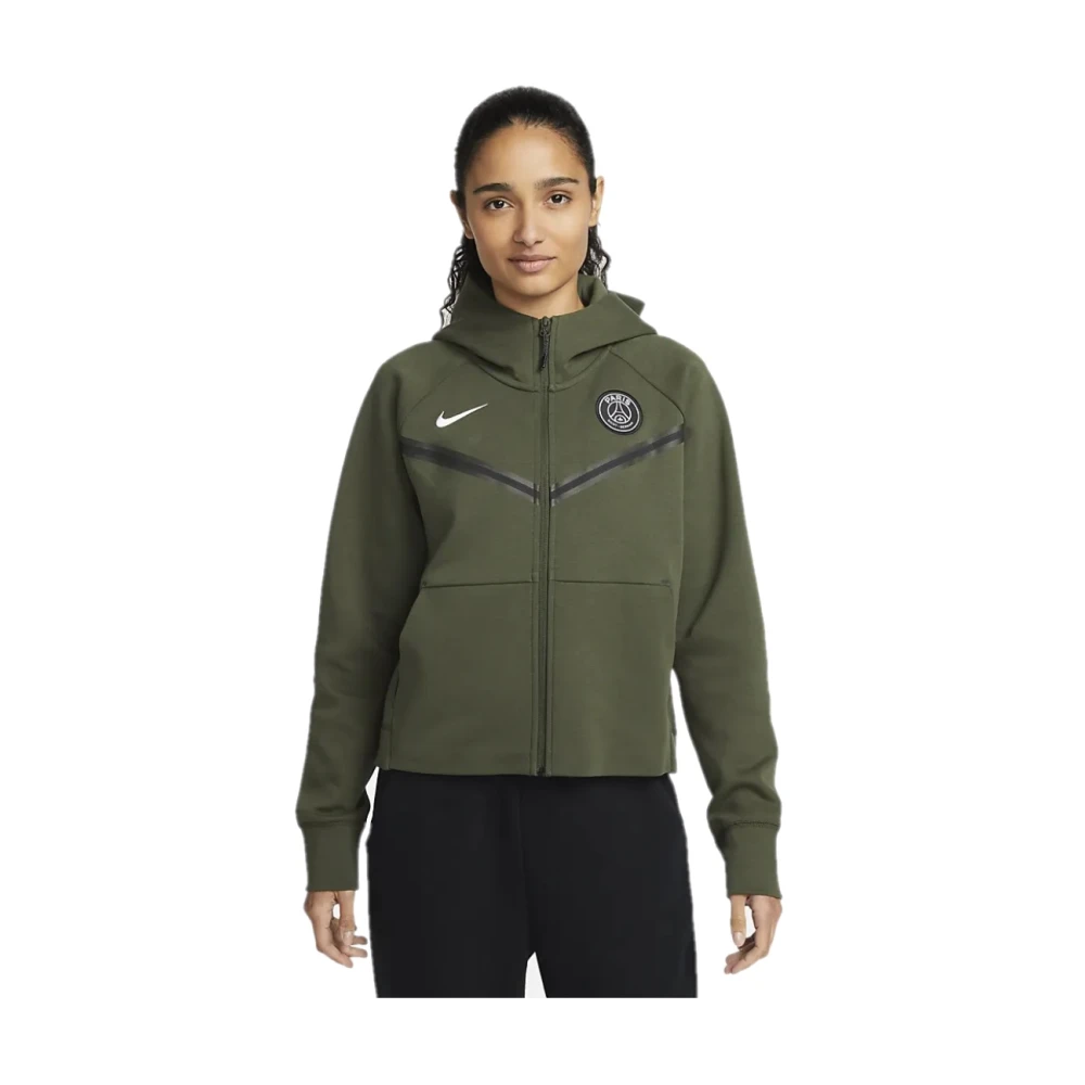 Nike PSG Tech Fleece Windrunner Jacket Green Dames