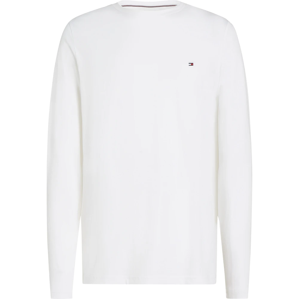 Tommy Hilfiger Long Sleeve Tops - Male - Long Sleeve T-Shirts - White - S - Tops