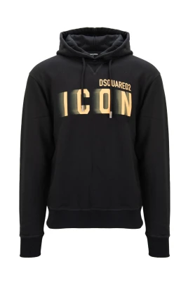 Herrhoodie med snörning detalj