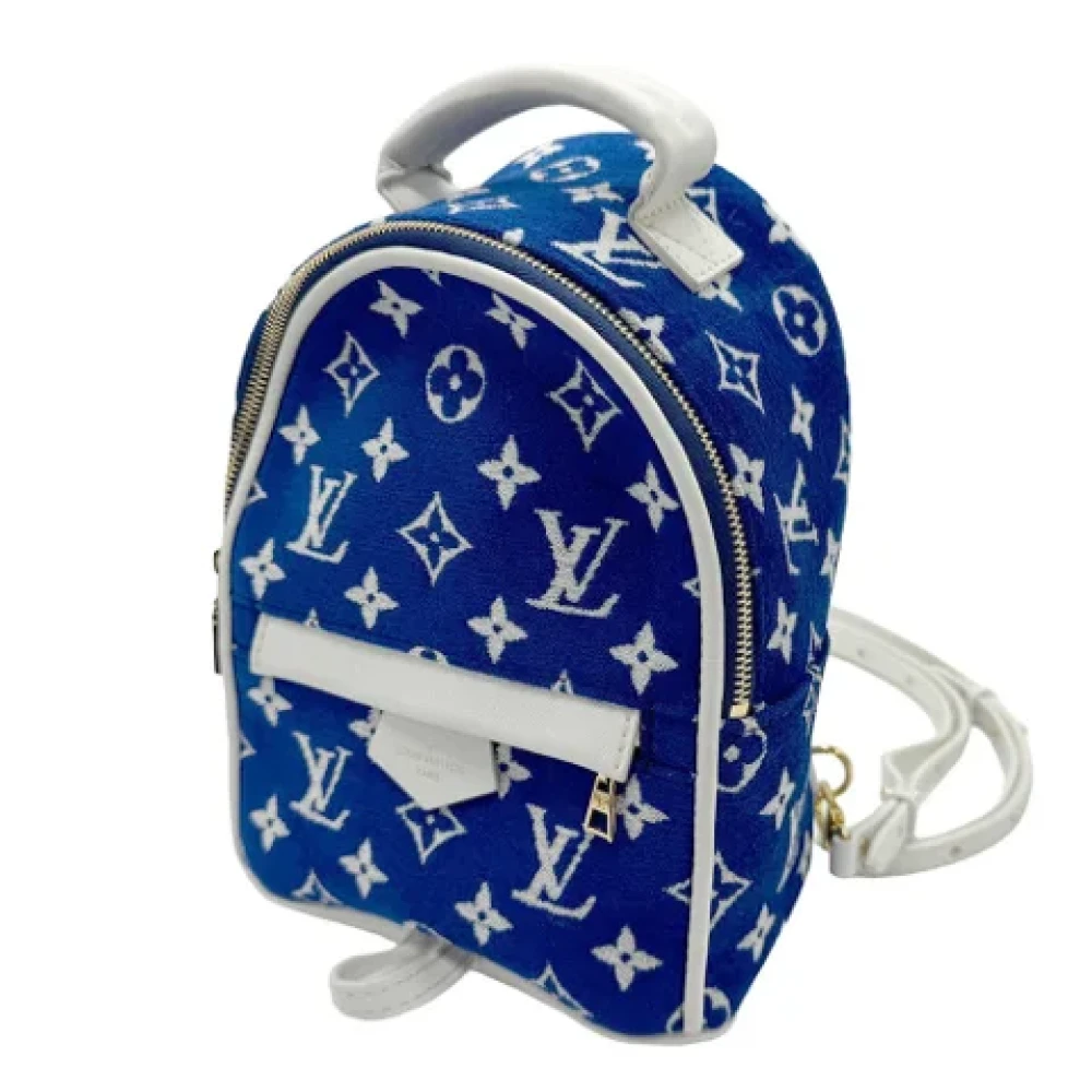 Louis Vuitton Vintage Pre-owned Leather backpacks Blue Dames