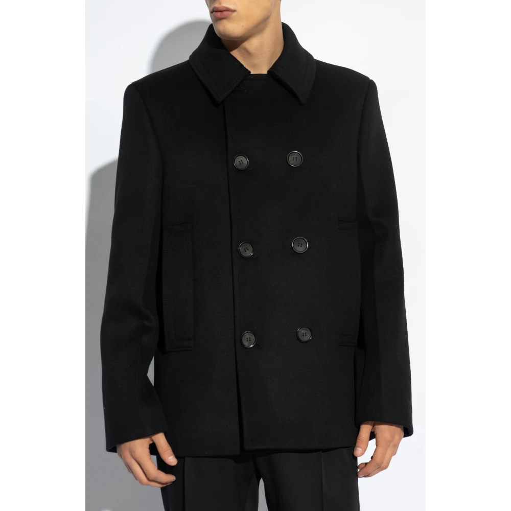 Salvatore Ferragamo Wollen jas Black Heren