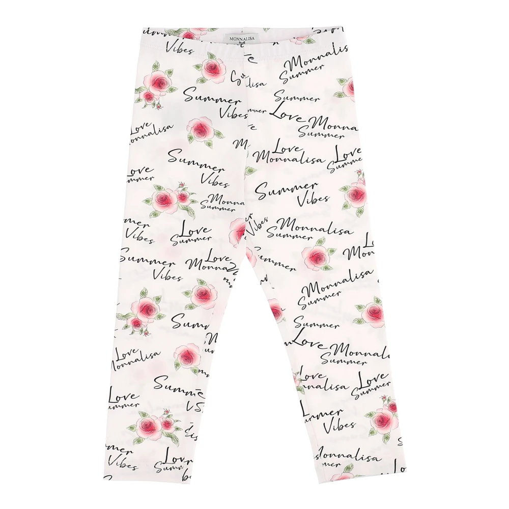 Monnalisa Girls Multicolor Printed Jersey Leggings - Leggings - 2 Y - Kids