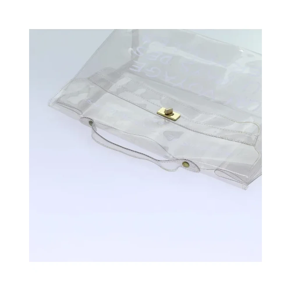 Hermès Vintage Pre-owned Fabric handbags White Dames
