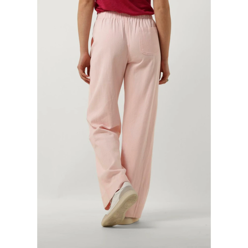 By-Bar Wijde Roze Twill Broek Pink Dames