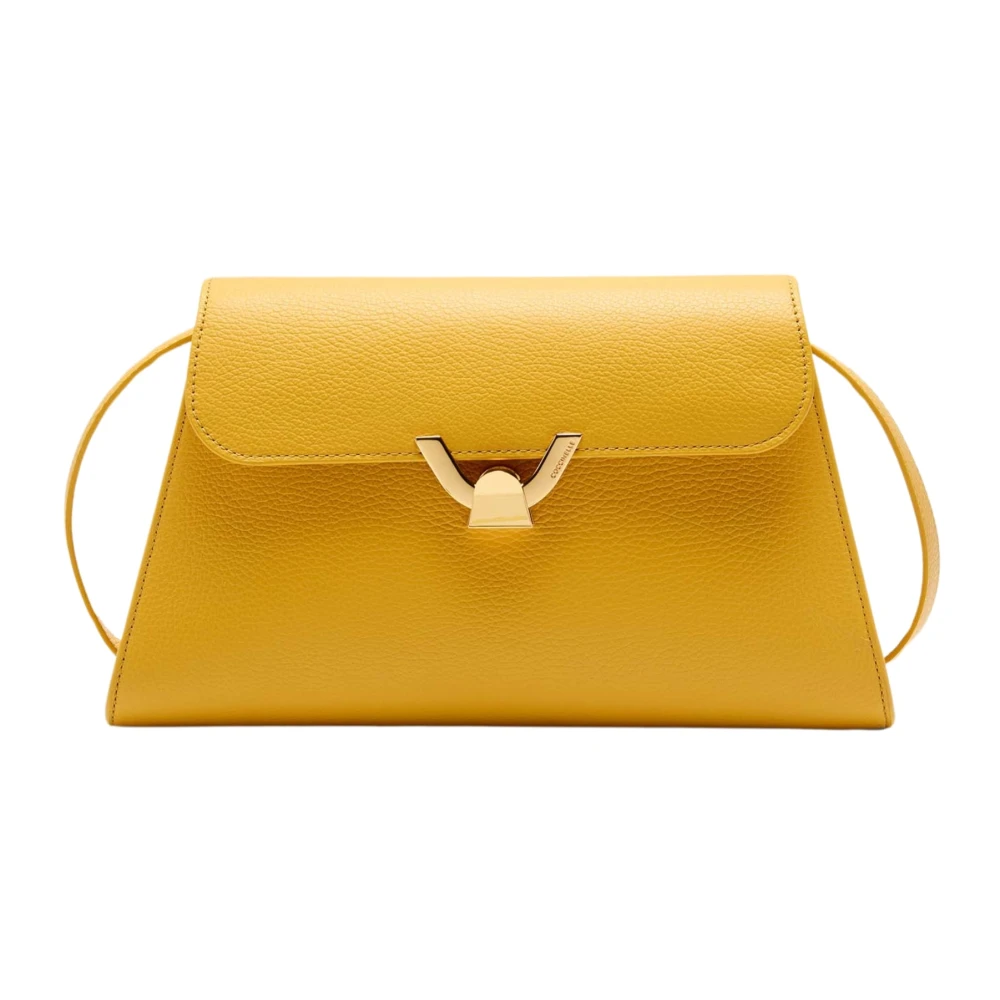Coccinelle Yellow Shoulder Bags, Female, One Size, Dew Shoulder Bag