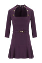 robe-en-crepe-violette-avec-boutons-logotes