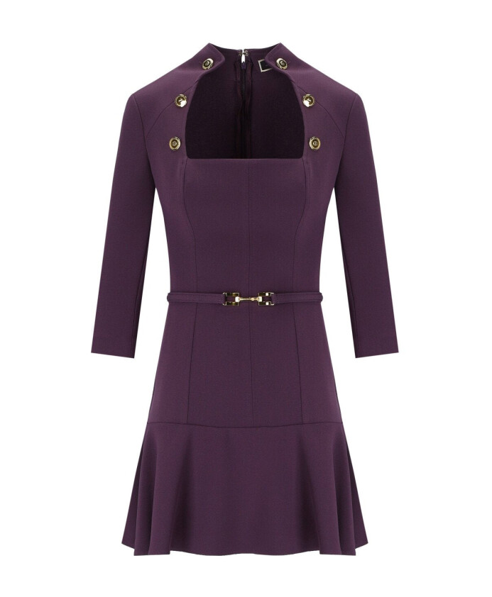 robe-en-crepe-violette-avec-boutons-logotes