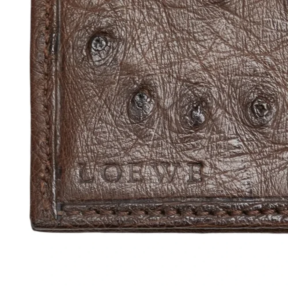 Loewe Pre-owned Leather wallets Brown Dames