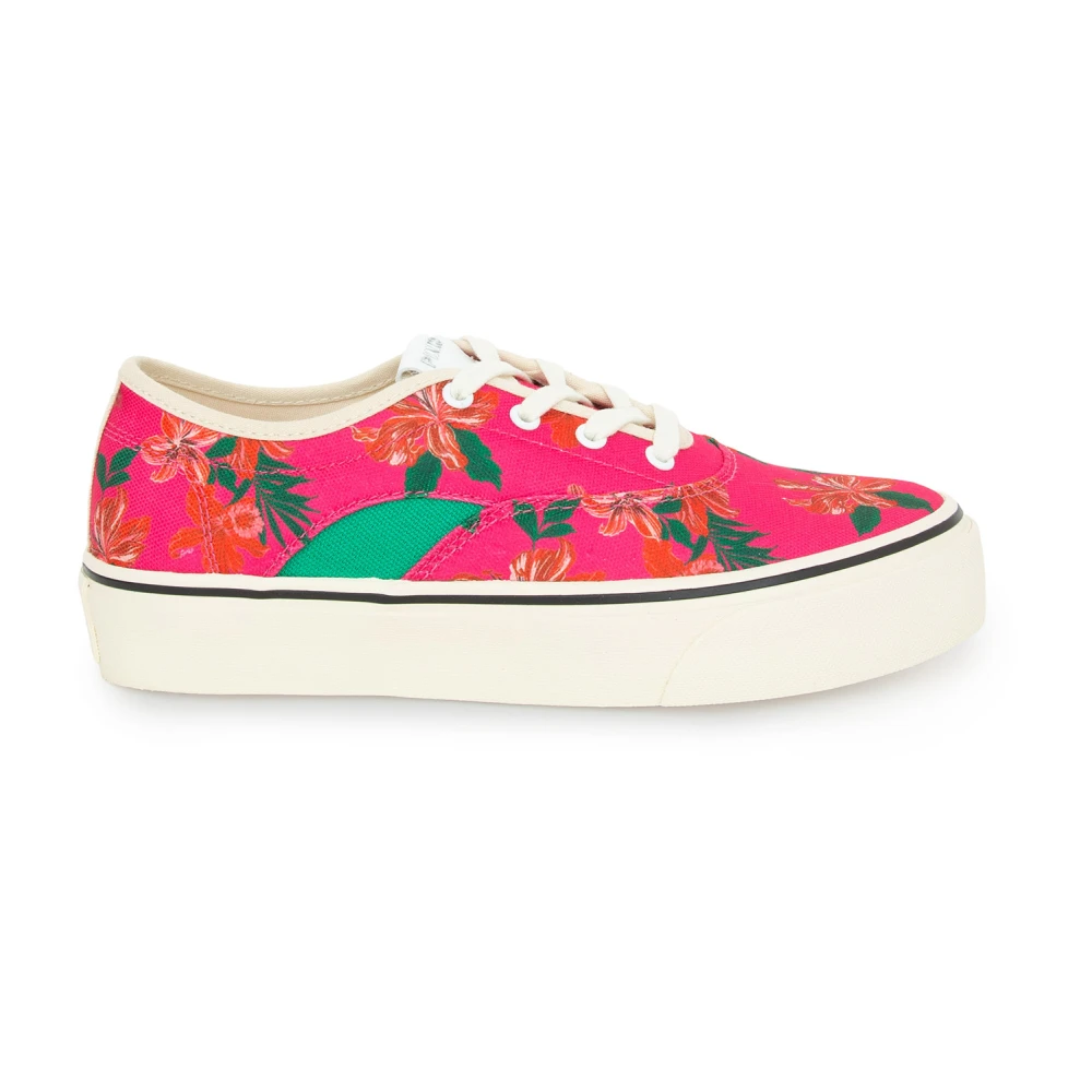 Pinko Women's Pink Cotton Trainers - O - Sneakers - 4 Uk - Shoes