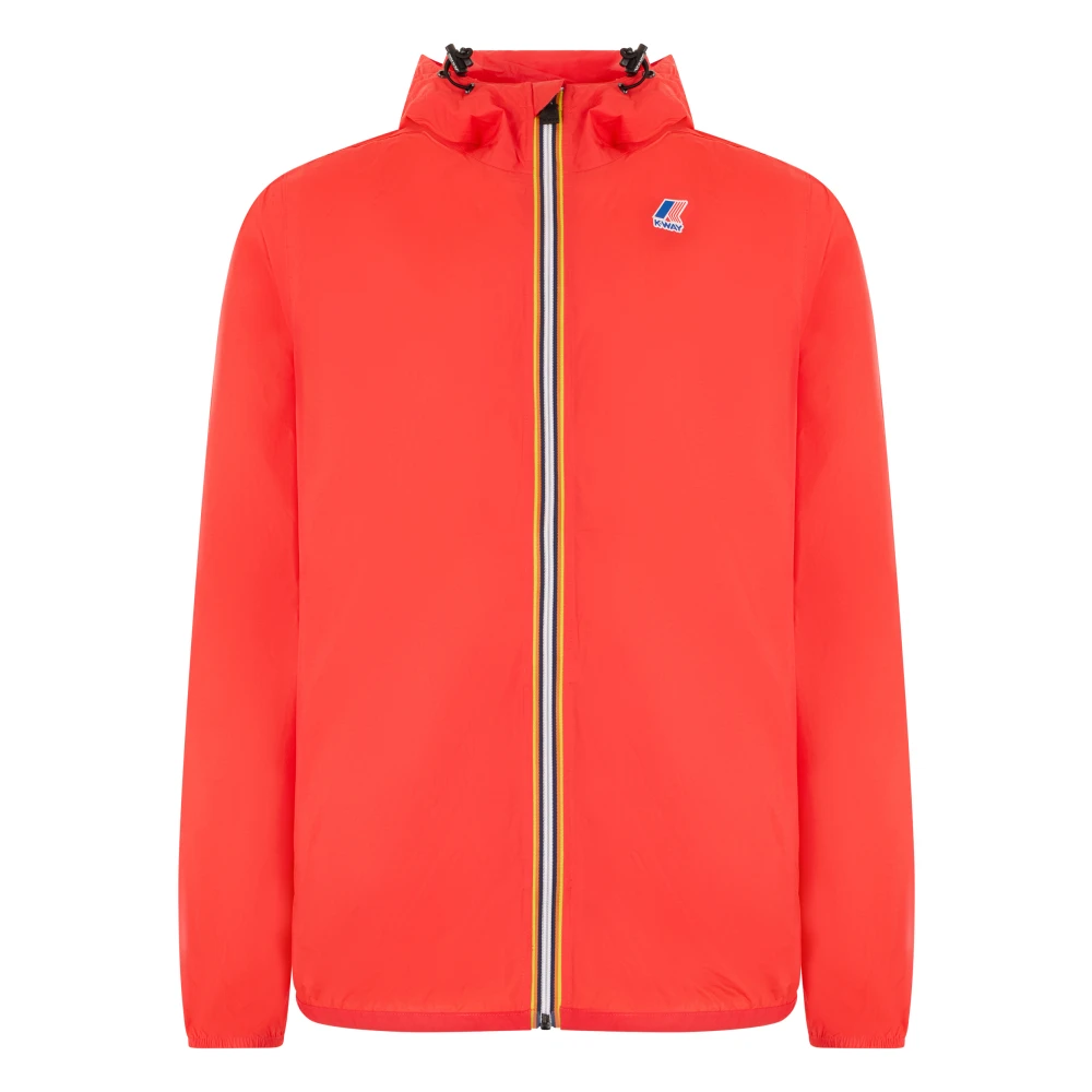K-Way Men's Red Le Vrai 4.0 Claude Jacket - Rain Jackets - Xl - Jackets