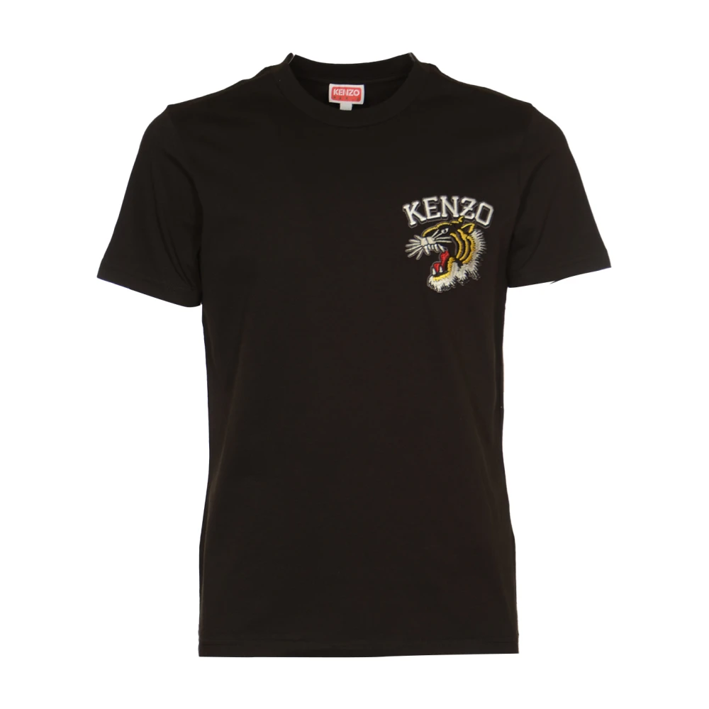 Kenzo Svart Tiger Varsity Slim T-shirt Black, Herr