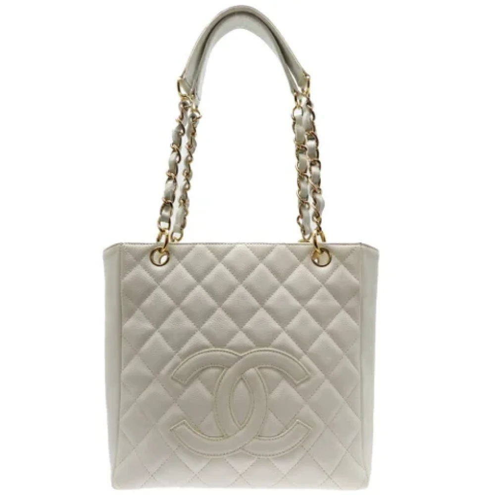 Chanel Vintage Pre-owned Leather chanel-bags White Dames