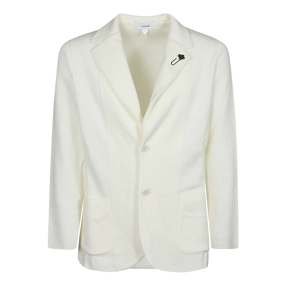 Lardini Stijlvolle Gebreide Jas White Heren