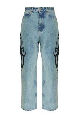 Tryckta jeans