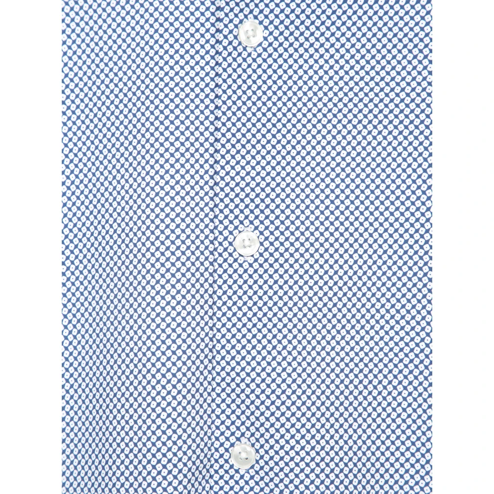 Dell'oglio Blauw Overhemd voor Mannen Stijlvol & Comfortabel Blue Heren