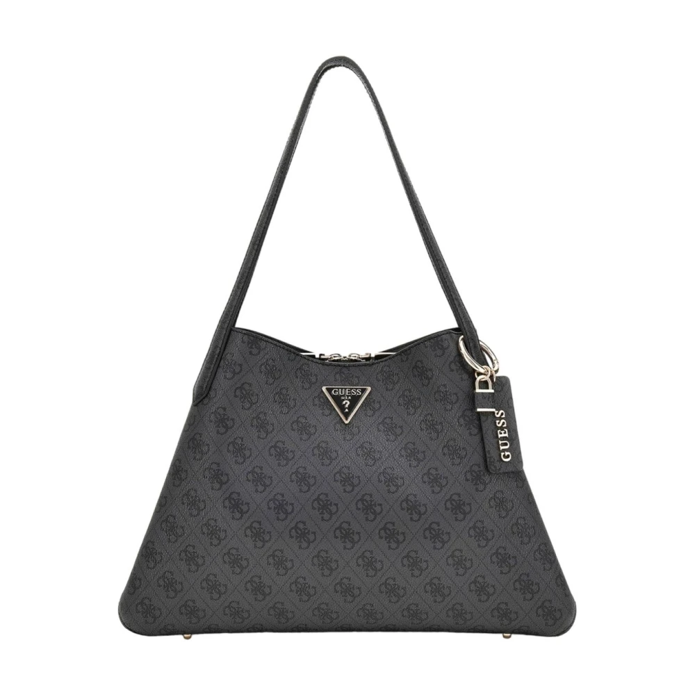 Guess Gestructureerde Tote Tas Herfst Winter Collectie Gray Dames