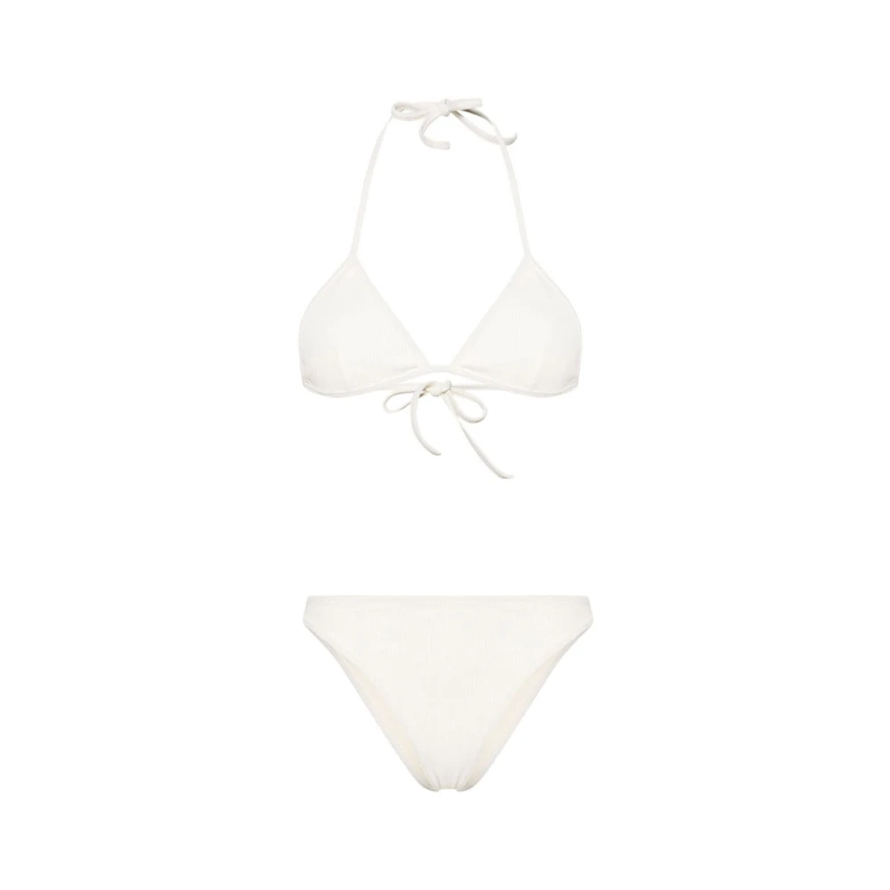 Lido Ivory Ribbad Triangel Bikini Set Beige, Dam