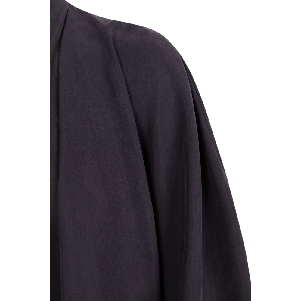 Cortana Velvet Smoke Silk Blouse Black Dames
