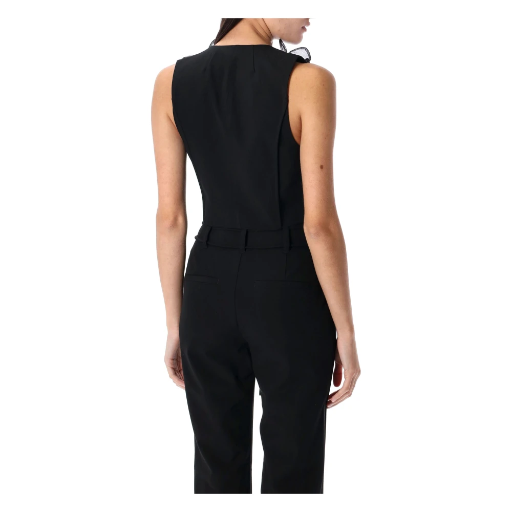 Rotate Birger Christensen Flower Waistcoat Black Dames