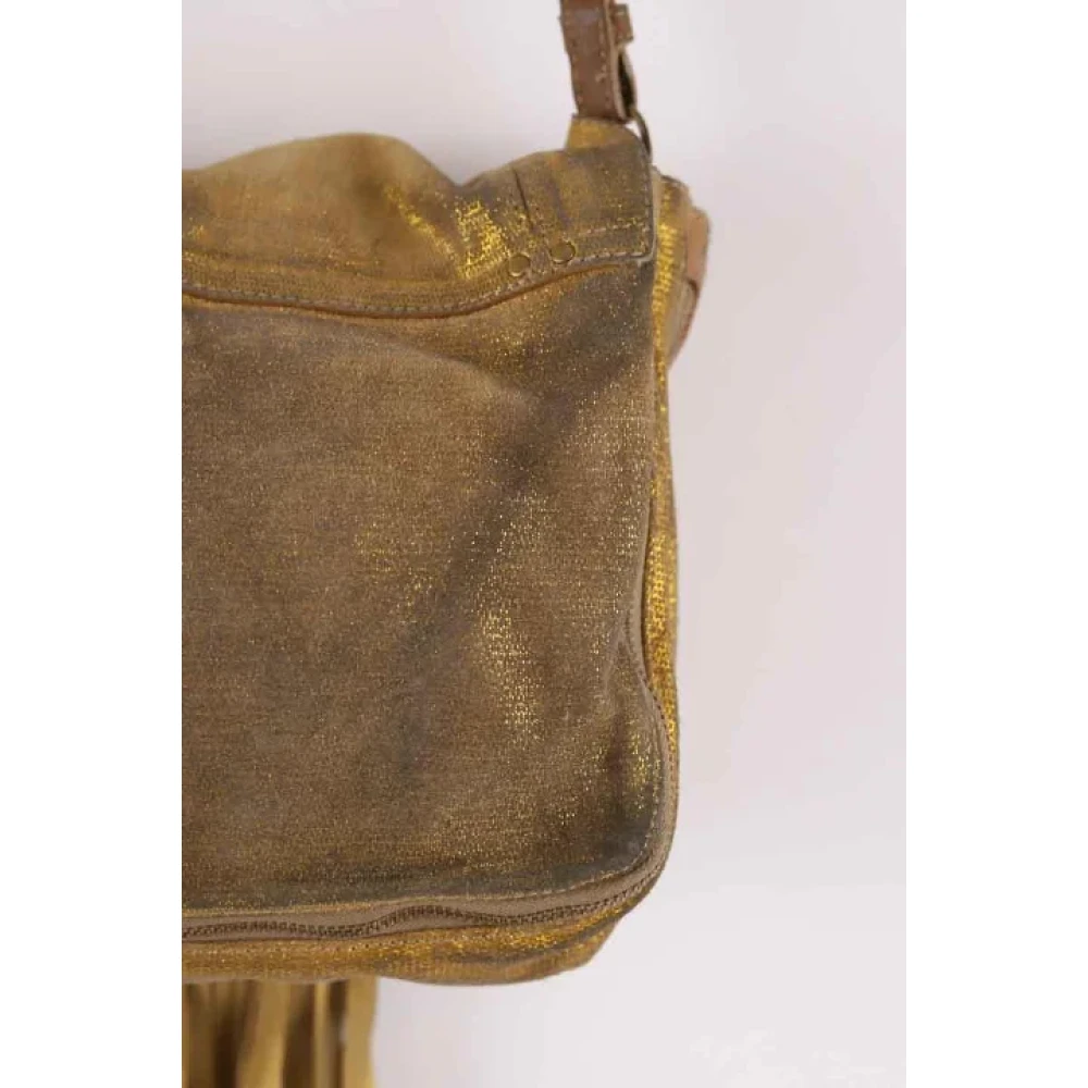 Jérôme Dreyfuss Pre-owned Canvas shoulder-bags Yellow Dames