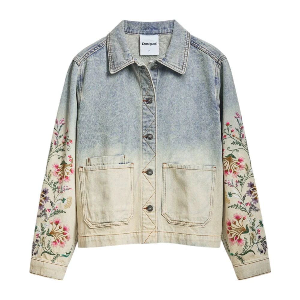 Desigual Katoenen Damesjassen Collectie Blue Dames