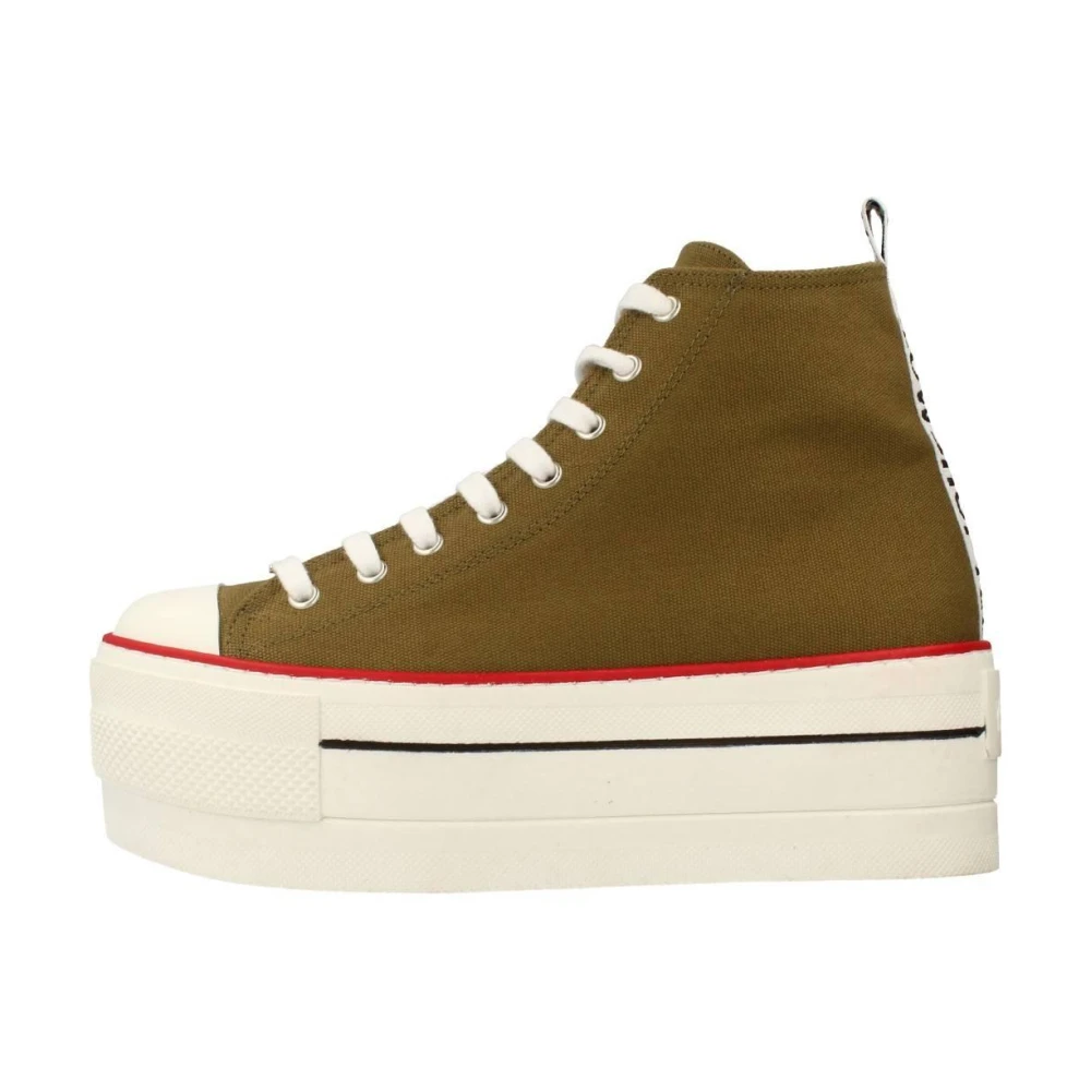 Botin Lona Plataforma Heren Schoenen Bruin