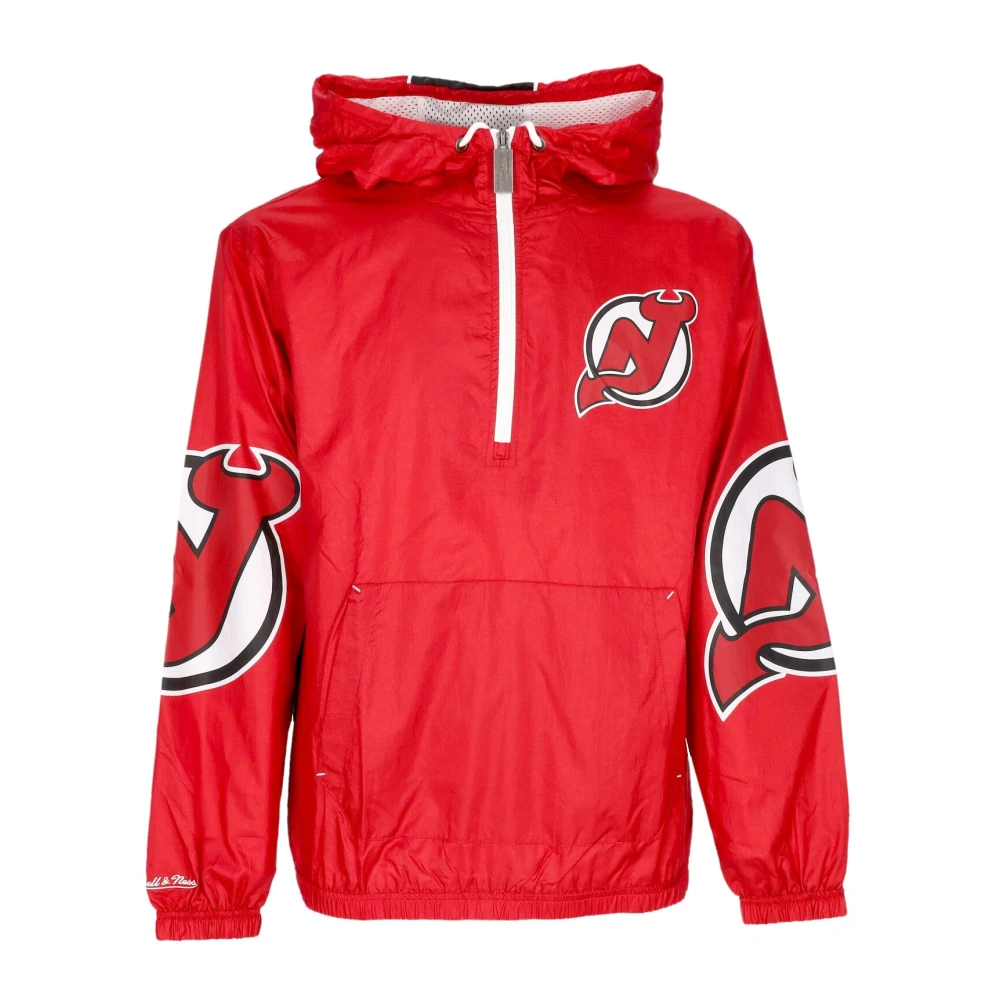 Mitchell & Ness New Jersey Devils Windbreaker Anorak Red Heren