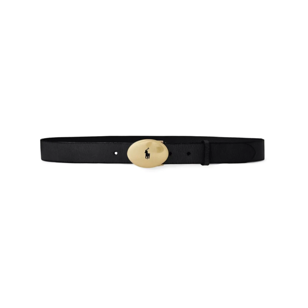 Ralph Lauren Signature Polo Pony Riem Black Dames