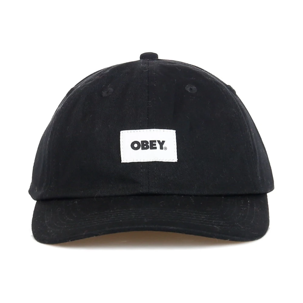 Obey Caps Black Heren