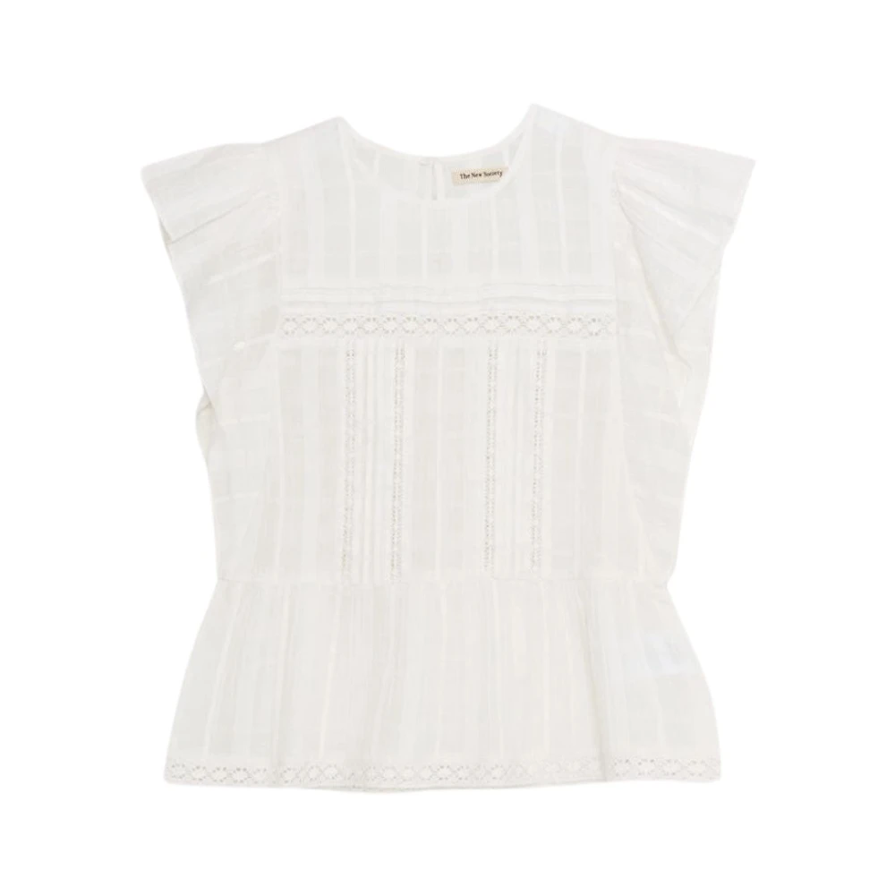 The New Society Corfu Vrouw Blouse White Dames