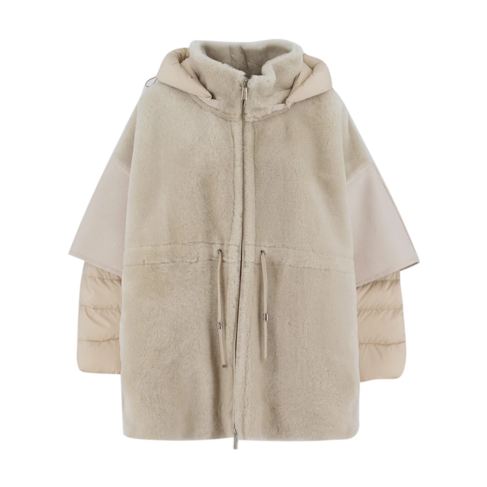 Moorer Kvinno Beige Jackor Dam, S, Jacka