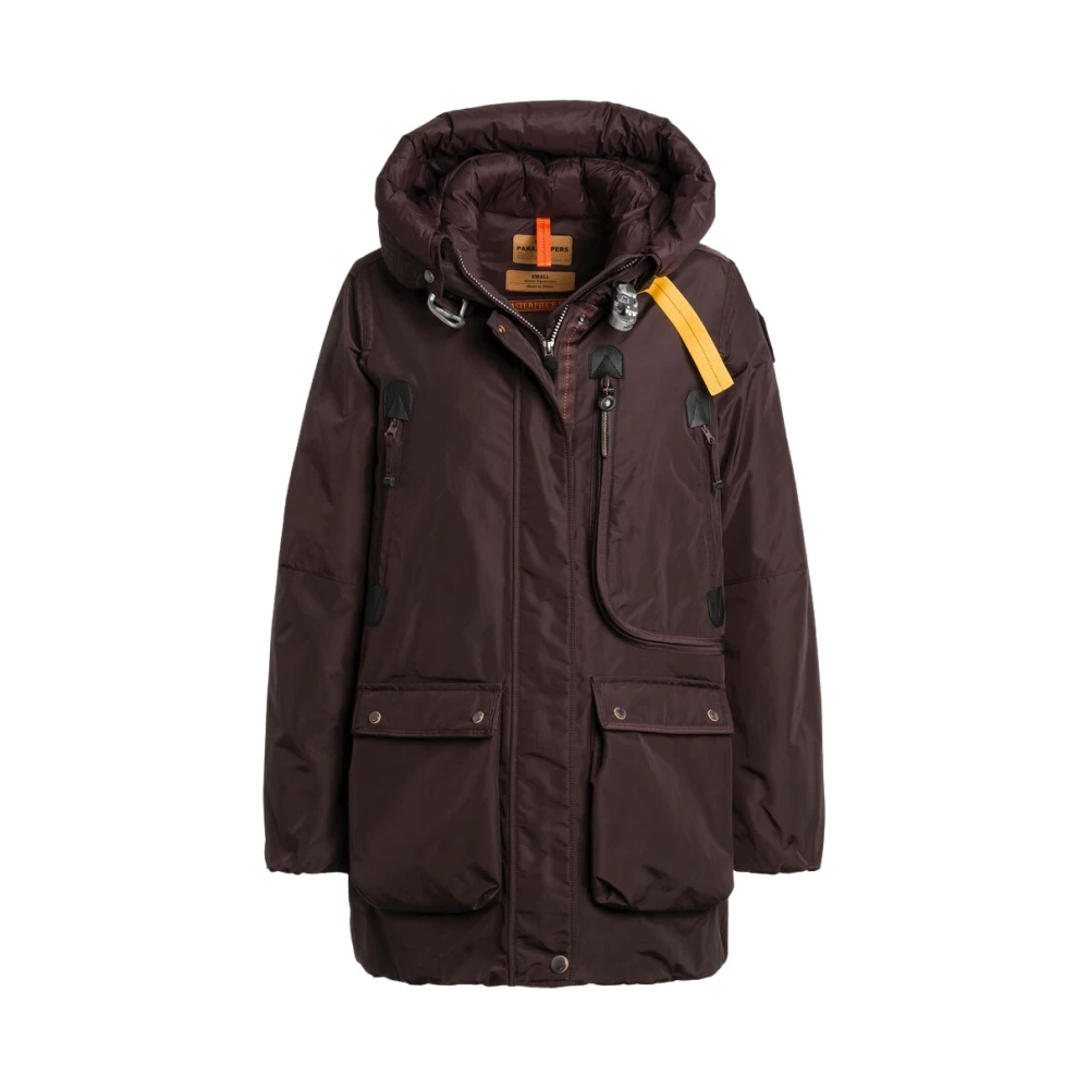Parajumpers Women's Brown Down Coats, 2XS, Maud - Long Jacket