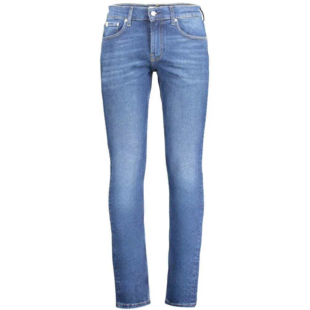 Calvin Klein Blauwe Katoenen Jeans & Broek Blue Heren