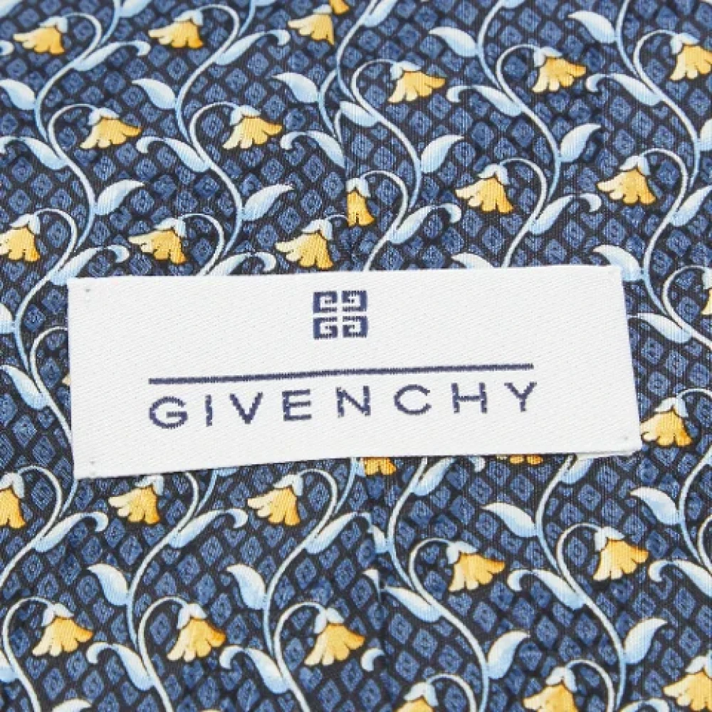Givenchy Pre-owned Silk home-office Blue Heren