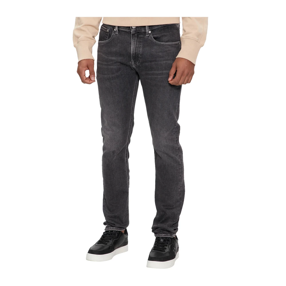 Calvin Klein Zwarte Skinny Fit Jeans Black Heren