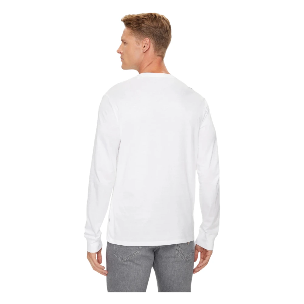 Guess Biologisch katoen Heren Regular Fit T-shirt White Heren