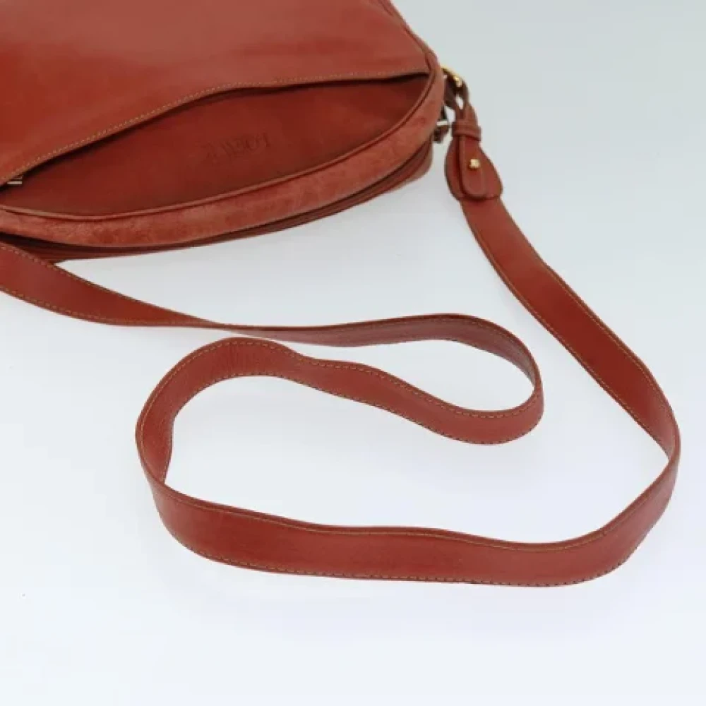 Loewe Pre-owned Leather shoulder-bags Orange Dames