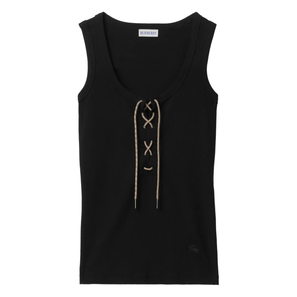 Burberry Donna Nero Top, M, New,