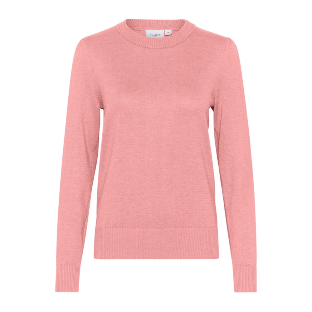 Saint Tropez MilaSZ Pullover Gebreid Brandied Apricot Pink Dames
