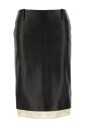 jupe-midi-en-cuir-a-ourlet-en-dentelle