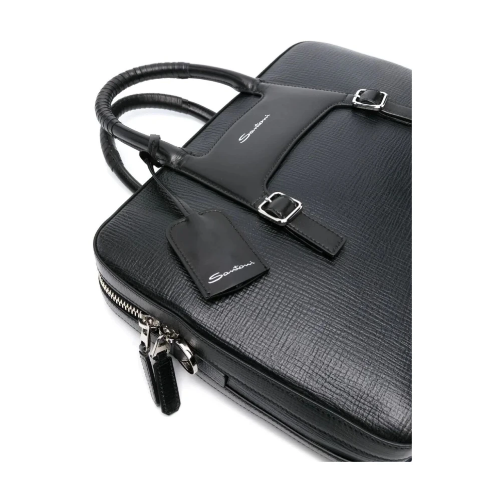 Santoni Laptop Bags Cases Black Heren